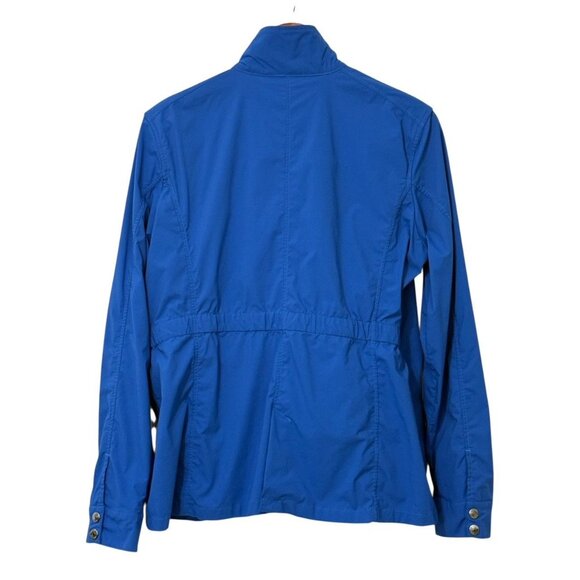Anatomie Womens Jane Travel Jacket Royal Blue Snap Front Pockets Stretch Size XL - Picture 2 of 9